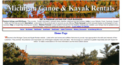 Desktop Screenshot of michigancanoeandkayakrentals.com